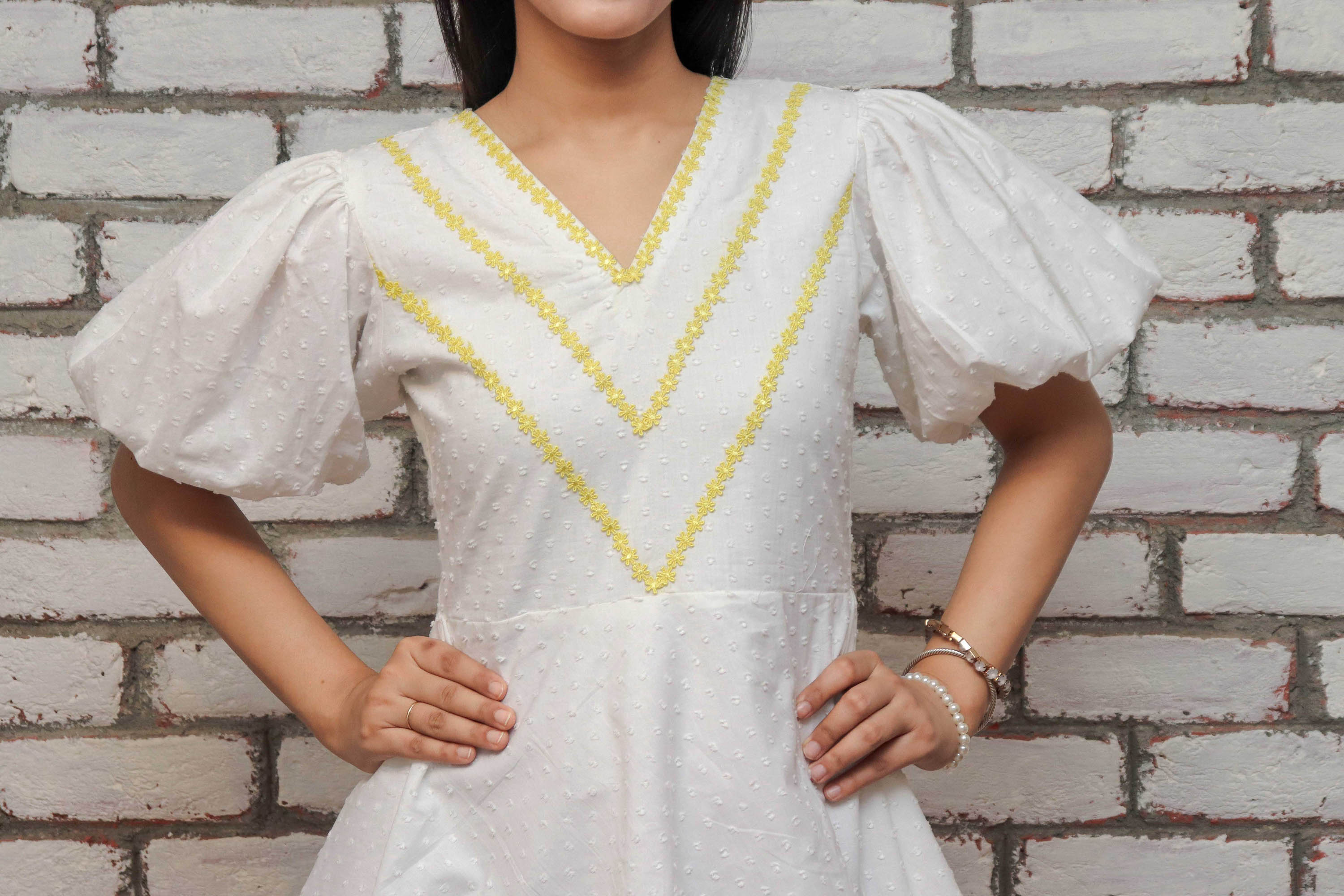 Double Layered Dress - Contemporay Wear- That's Indian
