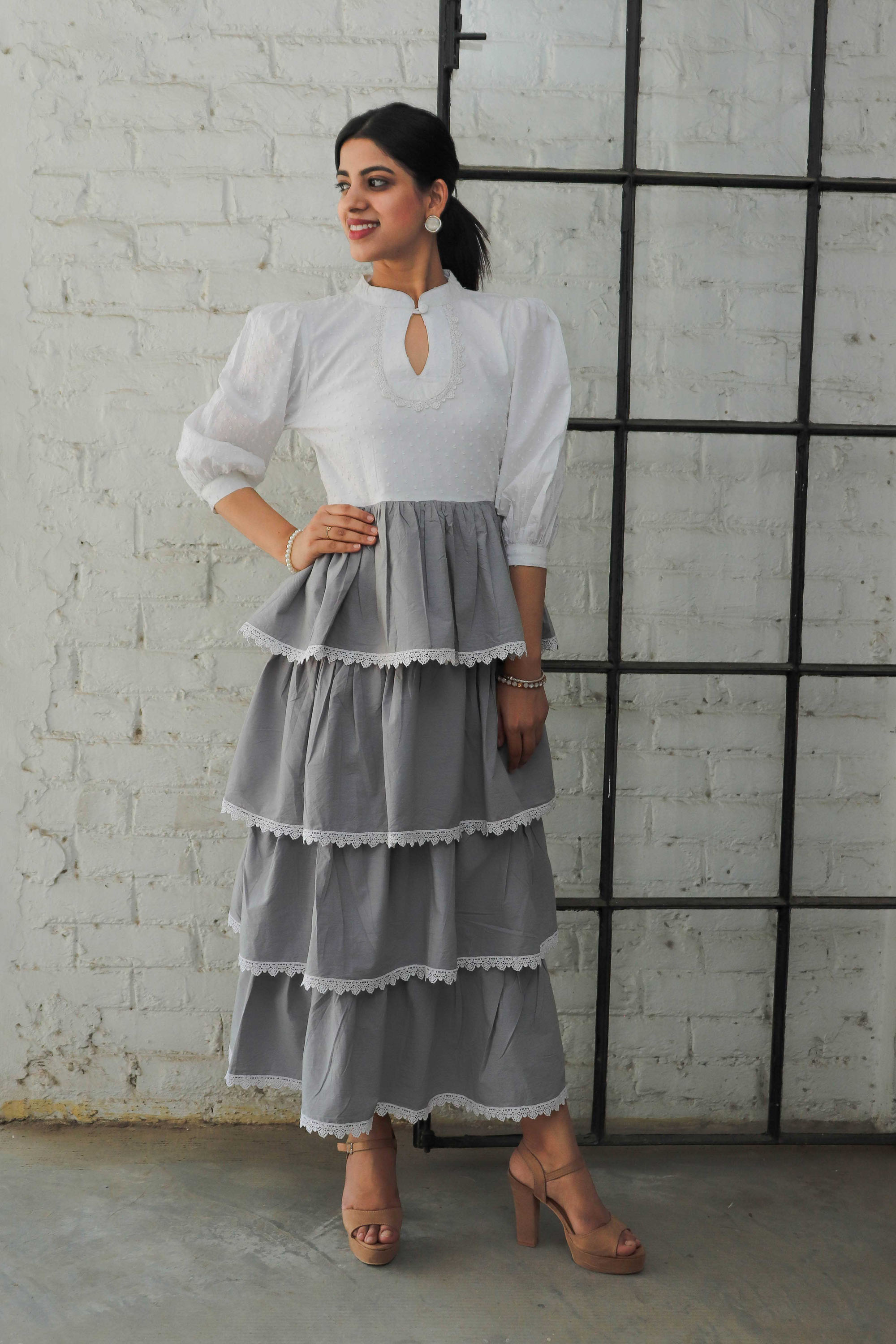 Multi Layered Dress - Contemporay Wear- That's Indian